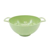 Fackelmann Passoire à pâtes Ø 20 cm en plastique vert menthe, passoire idéale pour laver et égoutter les pâtes, légumes et salade, support confortable et poignées pratiques, dimensions Ø 20 x 26 x 10