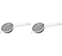 Fackelmann Passoire Passoire Cuisine Liquides Lait Thé Café, Maille Acier Inoxydable Manche Plastique (la couleur peut varier), 7 x 17 cm, 1 pièce (Lot de 2)