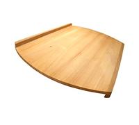 Fackelmann Planche 38 x 58 cm, pour pâtes à la maison et pâtes en bois de hêtre non traité, avec bords surélevés pour faciliter l'appo au plan de travail