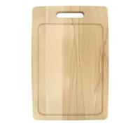 Fackelmann 3181250 Planche à découper rectangle avec rainure, planche à découper, planche de cuisine, Bois, 44 x 30 x 2 cm, Marron Clair