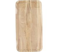 Fackelmann 3181050 Planche à découper rectangulaire avec rainure, planche à découper en bois, planche à pain, planche à découper, Bois, 45 x 25 x 1,6 cm, Marron