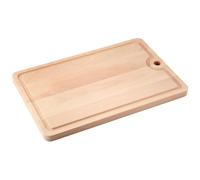 Fackelmann Planche à découper 31810 – Bois rectangulaire beige 40 x 26 x 1,5 cm, rigole
