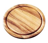 Fackelmann Planche à Découper Rond Bois/Acacia Beige 25 x 25 x 1,5 cm - 37754