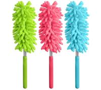 Fackelmann Plumeau télescopique pour poussière, plumeau Microfibre, 27 à 76 cm