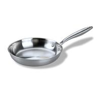 Fackelmann Poêle Triply Inox 18/10 24 cm Tous Feux Sans PFAS | Chaleur bien répartie, Triply inox 18/10 alu, Saisie viande et légumes, Ø 24 cm, Compatible induction four lave-vaisselle
