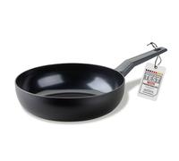 FACKELMANN Poêle wok 28 cm Statement - Wok revêtu de céramique - Poêle en aluminium recy vec revêtement anti-adhésif - Structure de fond en nid d'abeille - Pour tous les types de feux, y compris