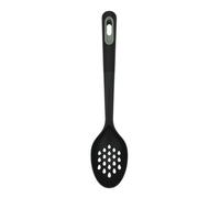 Fackelmann PRO Cuillère ajourée, spatule en plastique antiadhésive, résistante à la chaleur pour servir, égoutter, mélanger et remuer, maison et professionnel, grande cuillère de cuisine, 30 cm