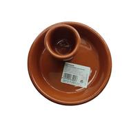 Fackelmann Profesional Food & More Petit plat à olives en terre cuite Ø13 x 5 cm marron