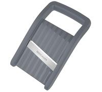 Fackelmann – Rabot de cuisine Compact – Tranchant ondulé en acier inoxydable – Noir