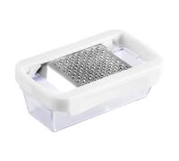 Fackelmann Râpe à muscade inox 10 cm avec réceptacle | Arômes préservés, Muscade râpée fine, Réceptacle intégré, Format 10 cm, Inox et plastique, Passe au lave vaisselle