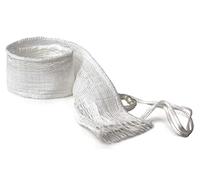 Fackelmann Sac en Maille pour légumes et légumes, env. 2 kg, résistance 180 oC, 36,5 cm, Nylon, Blanc.