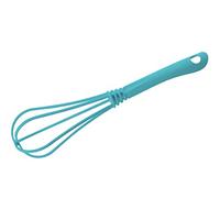 FACKELMANN Schneebesen Fouet Sky Tropical-Convient pour casseroles et poêles enduites-Résistant à la Chaleur jusqu'à 70 °C-Fabriqué en Allemagne-Bleu, Plastique, env. 30 cm