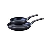 Fackelmann Set 2 poêles céramique 20/28 cm induction sans PFAS | Cuisson sans accroche, Duo 20 et 28 cm, Aluminium recy ompatible induction, Four, Garantie 3 ans, Antiadhesif