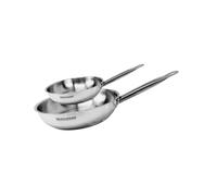 Set de 2 poêles 20 et 28 cm en inox Fackelmann Eterna