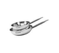 Set de 2 poêles 24 et 28 cm en inox Fackelmann Eterna