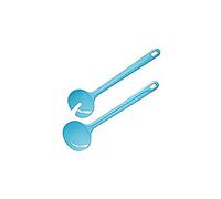 Fackelmann Statement Lot de 2 Couverts à Salade, 29,5 cm, passent au Lave-Vaisselle, idéaux pour de délicieuses salades et de pâtes, fabriqués en Allemagne, Couleur : Bleu