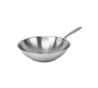 Fackelmann Vita3 Cuisinière en acier inoxydable triply avec triple fond diffuseur, sans antiadhésif, sans PFA, convient pour induction, gaz, vitro et four, étanchéité parfaite, lave-vaisselle 28 cm