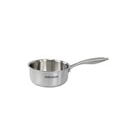 Fackelmann Vita3 Cuisinière en acier inoxydable triply avec triple fond diffuseur, sans antiadhésif, sans PFA, convient pour induction, gaz, vitro et four, étanchéité parfaite, lave-vaisselle 28 cm