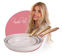 Fackelmann x Pamela Reif Signature Set de poêles à frire 3 pcs. Ø 20/24/28 cm, beige pastel, en aluminium recyclé