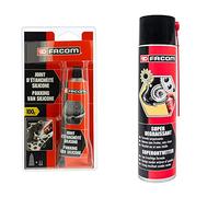 Facom 006084 Joint Silicone d'étanchéité-Mécanique et Industrie 100 g & 006066 super dégraissant. 600ml
