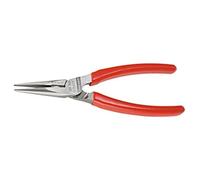 Facom 193A.16G 1/2 Ronde Pinces avec poignée en PVC sculptée, Rouge, 160 mm