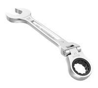 FACOM 467BF.10 Clé Mixte à Cliquet articulées métrique, Argent, 10 mm