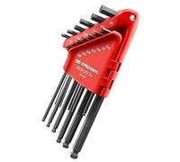 Facom Jeu de clés mâles longues à tête sphérique 83SH.JP13U 13 pièces 6 pans étui compact