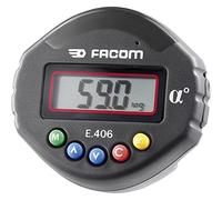 FACOM - Adaptateur Angulaire - E.406 - Serrage Angulaire - Précision ±2° - Plage Angulaire 1-360° - Résolution 0,1° - Préréglage Possible de 9 Valeurs d'Angle - Mémoire 50 Valeurs - avec Coffret