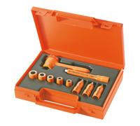 Facom Assortiment Facom 1/4" - éléments d'entraînement ouille 12 pans liquet réversible isolée jusqu'à 1000 V Boîtier plastique, 10 pcs. Quantité:1
