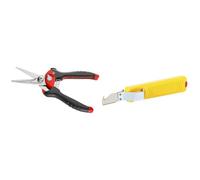 FACOM - Cisaille multi-usage - 980P & JOKARI 10282 Couteau à dégainer, Jaune Multicolore