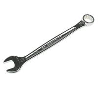 FACOM - Clé Mixte Métrique - Clef Standard pour Toutes les Applications Courantes - Œil 12 Pans à Profil OGV - Serrage Puissant et Sûr - Tête et Fourche Inclinées à 15° - Chrome Satiné - 440.15