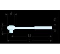 Facom cliquet réversible anti-poussière 1/4" - SLS