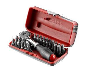 FACOM - Coffre d'embout avec cliquet porte-embout de 1/4"" de diamètre à manche rotatif - R.PE360J22PB