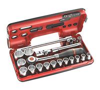 FACOM - Coffret DBOX de Douille 1/2" 12 Pans Métriques - S.360DBOX112 - Cliquet, Douilles, Rallonges et Joint Universel - Matériau Robuste - Outillage Mécanique pour Professionnel et Particulier