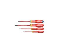 FACOM Coffret de 4 Tournevis Protwist Isolés 1000V, Set de 2 Tournevis Fente + 2 Prozidriv - Set d'Outillage Traité Thermiquement - At4Vepb