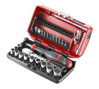 Facom Coffret douilles 1/4"" 12 pans en pouces et embouts - 28 pièces - RL.NANO-U112
