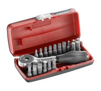 FACOM Coffret porte embout à cliquet manche rotatif et 22 embouts de vissage R.PE360J22PB