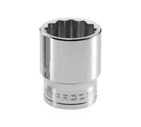 Facom Douille 1/2in Drive 22mm Bi-Hexagone Chrome Longueur Standard FCMS22