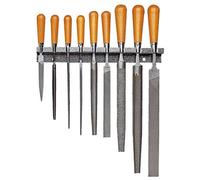 FACOM - Ensemble de 9 Limes et Râpes - STU - 2 Limes Plates, 2 Limes Demi-Rondes, 2 Limes Rondes, 1 Lime Carrée, 1 Lime Triangulaire, 1 Râpe Demi-Ronde - Outillage de Qualité - Usage Professionnel