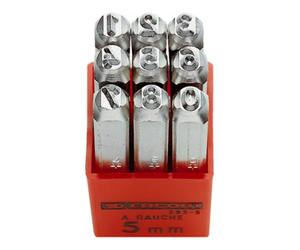 Facom Facom Chiffres à frapper 0 - 8, hauteur 4 mm, 9 pcs Quantité:1