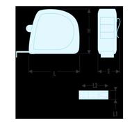 Facom Facom Mètre ruban 5 m boîtier ABS - SLS - 3M Quantité:1