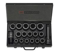 Facom Gamme Facom 3/4" IMPACT - Eléments d'entraînement, clé hexagonale, boîtier métallique, 18 pcs. Quantité:1