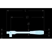 Facom Gelenkgriff 3/8" 260 mm