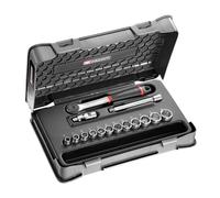 FACOM J.161-1P12 Coffret de Douilles 12 Pans métrique, Noir, 3/8", Set de 15 Pièces