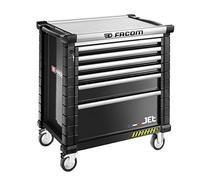 Facom JET.6NM4AS - Servante JET 6 Tiroirs - 4 Modules par Tiroir - Gamme Securité - Chariot à Roulettes d'Atelier - Charge Totale Admissible 175kg