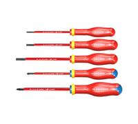 Facom – Jeu de 5 tournevis ProTwist isolés 1000 V ATP.J5VE – manche Soft Grip