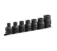 FACOM - Jeu de 7 Douilles Impact Torx 1/2" sur Rack - NSTX.J7 - À Utiliser avec les Bagues et Goupilles Adaptées - Pour Professionnels et Particuliers - Matériau Robuste et Durable