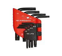 Facom Jeu de 6 clés mâles Torx 89.JP6 – coudées T10–T40 avec étui