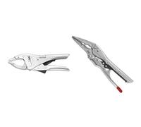 FACOM Pince Étau à Becs Longs - Boutonnière 5 Positions avec Gâchette de Contrôle & Pince-Étau Automatique - 582.7 - Becs Longs - Mâchoire en Acier Forgé Chrome Molybdène