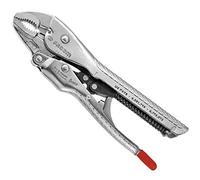 FACOM - Pince-Étau Automatique Multiusage - 580.1 - Becs Coudés - Mâchoire en Acier Forgé Chrome Molybdène - Poignée Antidérapante - Déverrouillage d'Une Main par Levier - Outil Durable